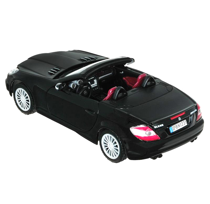 Коллекционная модель автомобиля Mercedes-Benz SLK55 АMG, черная, 1:24