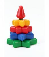 Логическая пирамидка "Треугольник", 10 деталей