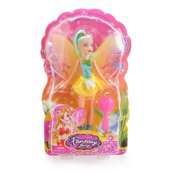 Кукла с крыльями Fantasy Fairy, в желтом, 29 см