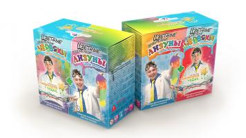 Подарочный набор "Юный химик" - Цветные лизуны и червяки