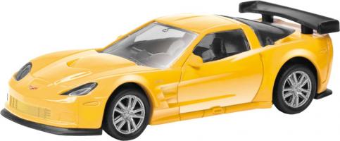 Коллекционная машинка RMZ City Junior - Chevrolet Corvette C6, желтая, 1:64