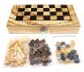 Настольная игра 3 в 1 "Шахматы, шашки, нарды", 34 х 34 см