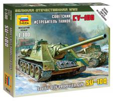 Сборная модель "Советский истребитель танков СУ-100", 1:100