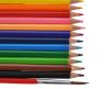 Акварельные карандаши с кисточкой, 12 цветов
