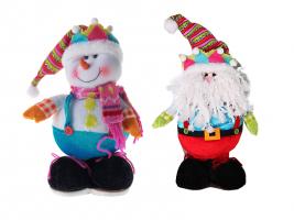 Мягкая игрушка "Дед Мороз / Снеговик", 28 см