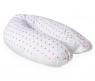 Подушка для беременных "Премиум", белая в розовый горошек