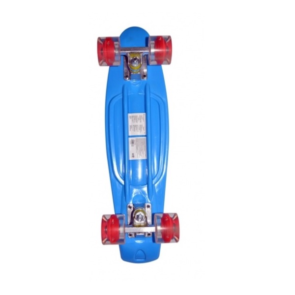 Детский скейтборд (светятся колеса), синий