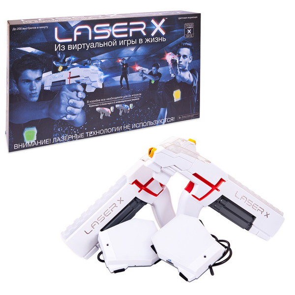 Игровой набор Laser X - 2 Бластера с мишенями (свет, звук)