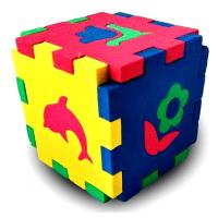 Мягкий конструктор "Кубик" - Силуэты, 6 деталей