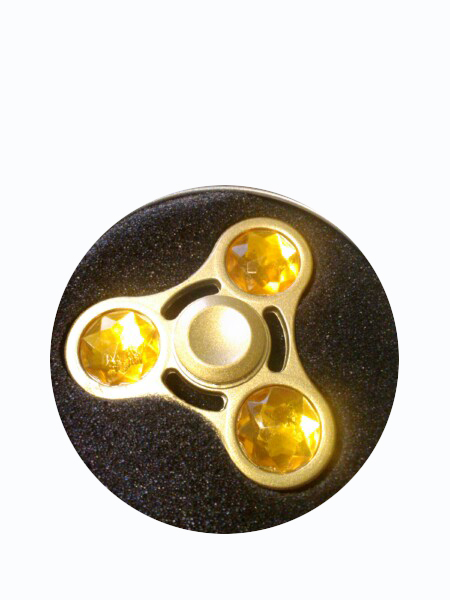 Спиннер Top Spinner - Crystall, желтый с желтыми камнями
