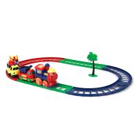 Железная дорога с паровозом и вагонами Play Train