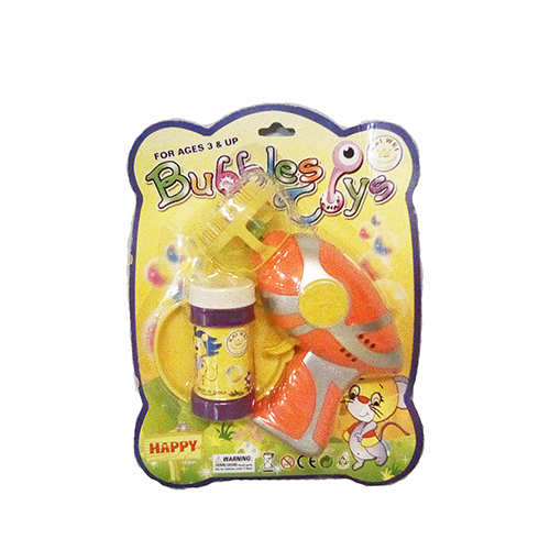 Пистолет с мыльными пузырями Bubbles Toys (звук), оранжевый
