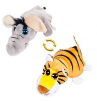 Мягкая игрушка "Перевертыши" - Слон / Тигр, 16 см