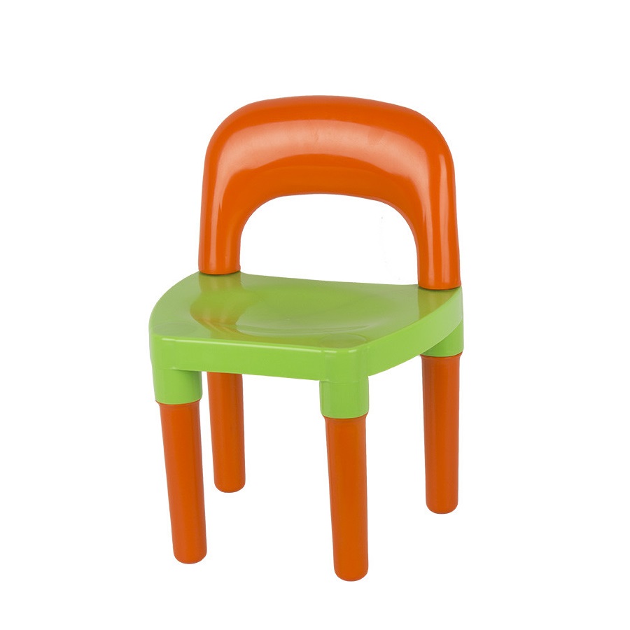 Детский стул, оранжево-зеленый