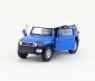 Масштабная модель автомобиля Toyota FJ Cruiser, синяя, 1:34-39
