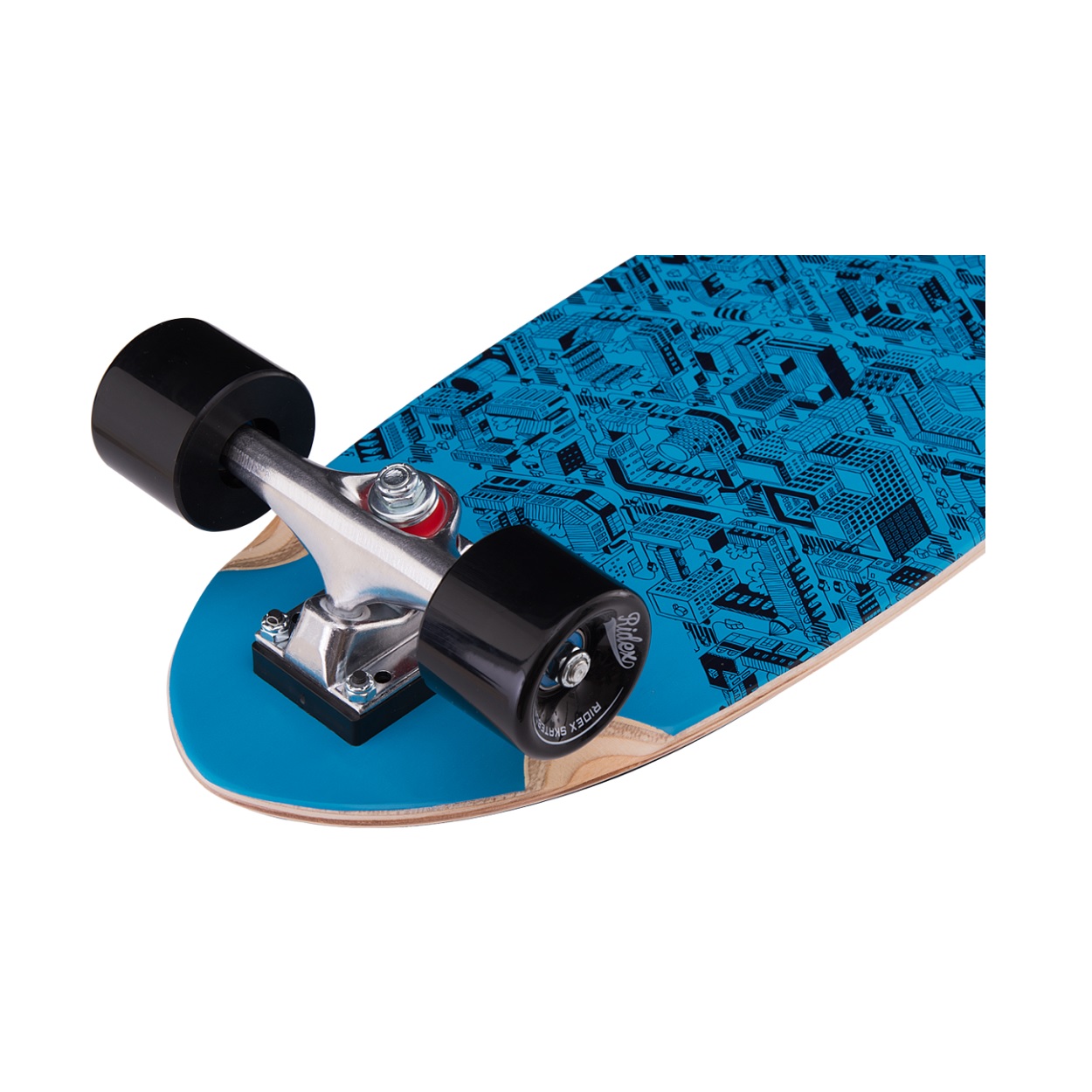 Деревянный скейтборд-круизер Citizen, черно-синий