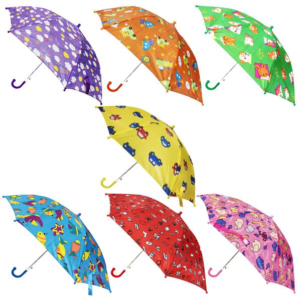Цветной зонт со свистком, 45 см, ткань
