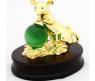 Сувенир "Мышь с зеленым камнем", 11 см
