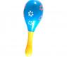 Деревянная игрушка "Маракас", голубой в цветок, 12 см