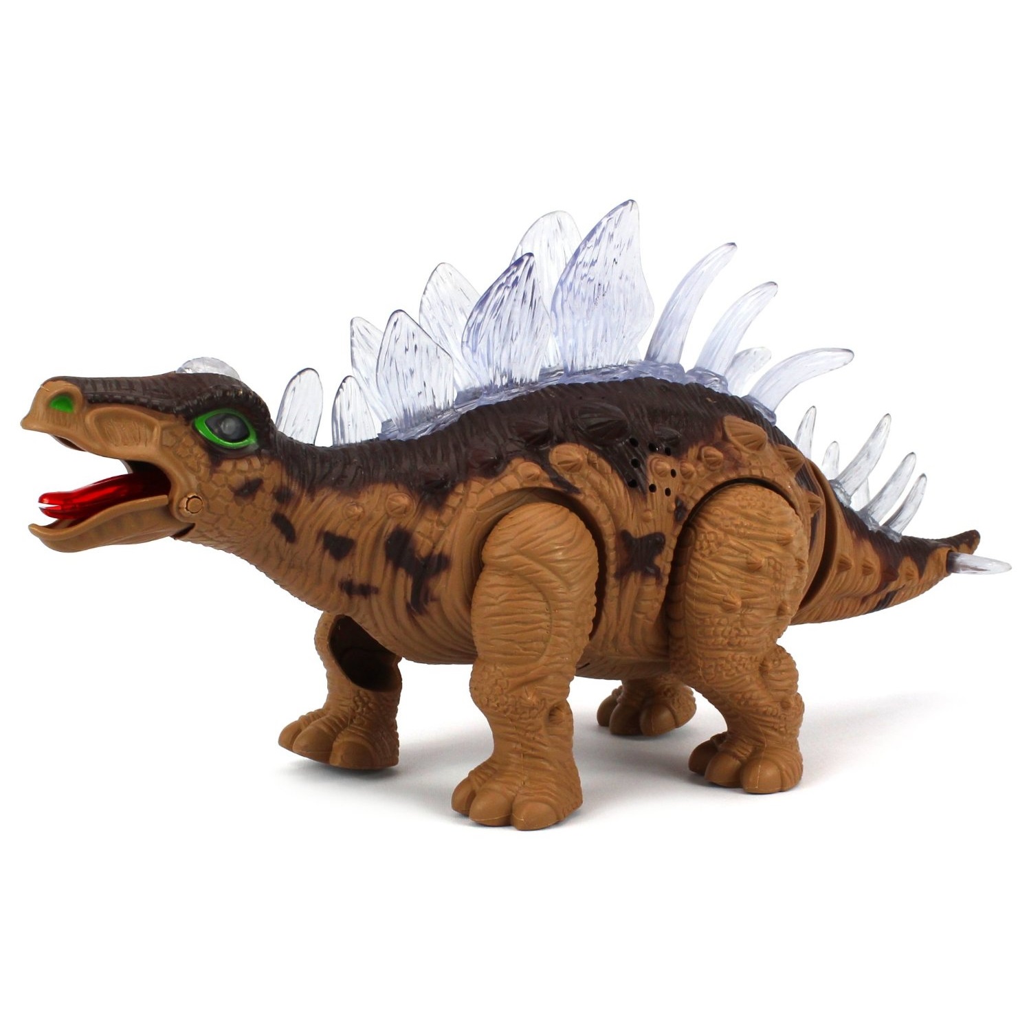 Игрушка Dinosaur Century - Стегозавр (свет, звук, движение), коричневый