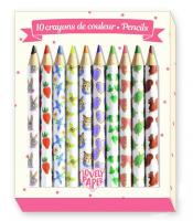 Набор цветных карандашей Lovely Paper - Аико, 10 шт