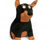 Мягкая игрушка "Собачушка" - Доберман, 28 см