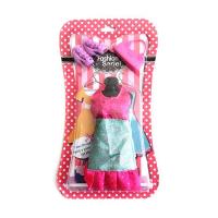 Набор одежды и аксессуаров для куклы, розово-бирюзовый