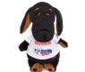 Мягкая игрушка "Собака Ваксон в футболке с принтом", 25 см