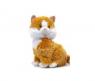 Мягкая игрушка "Двухцветная кошка" (звук), коричнево-белая, 24 см