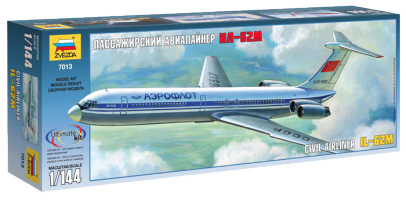 Сборная модель "Пассажирский авиалайнер Ил-62М", 1: 144