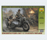 Модель для сборки "Немецкий мотоцикл БМВ Р-12 c коляской", 1:35
