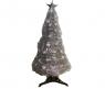 Новогодняя елка из фольги со снежинками, серебристая, 90 см