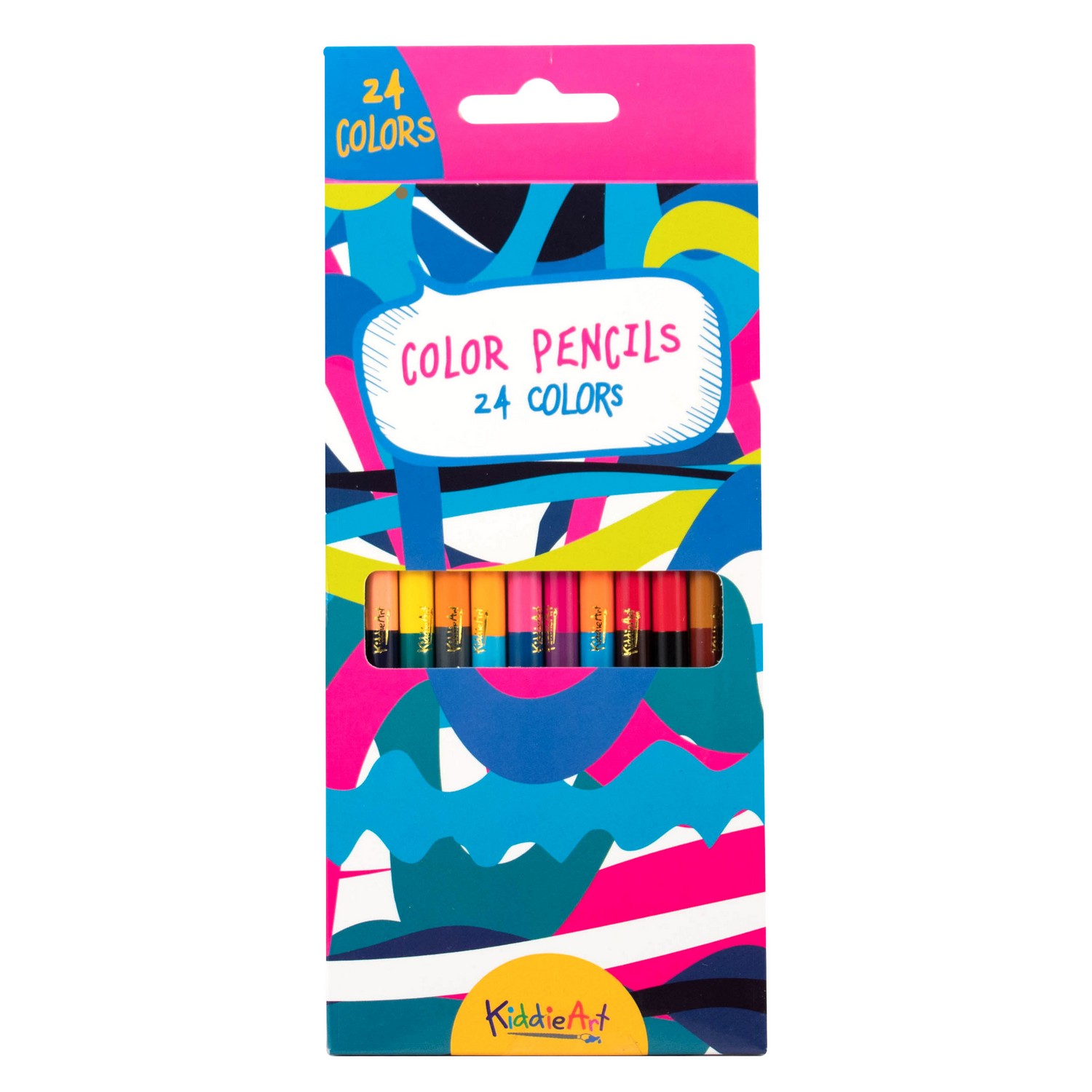 Цветные двусторонние карандаши, 24 цвета, 12 шт.