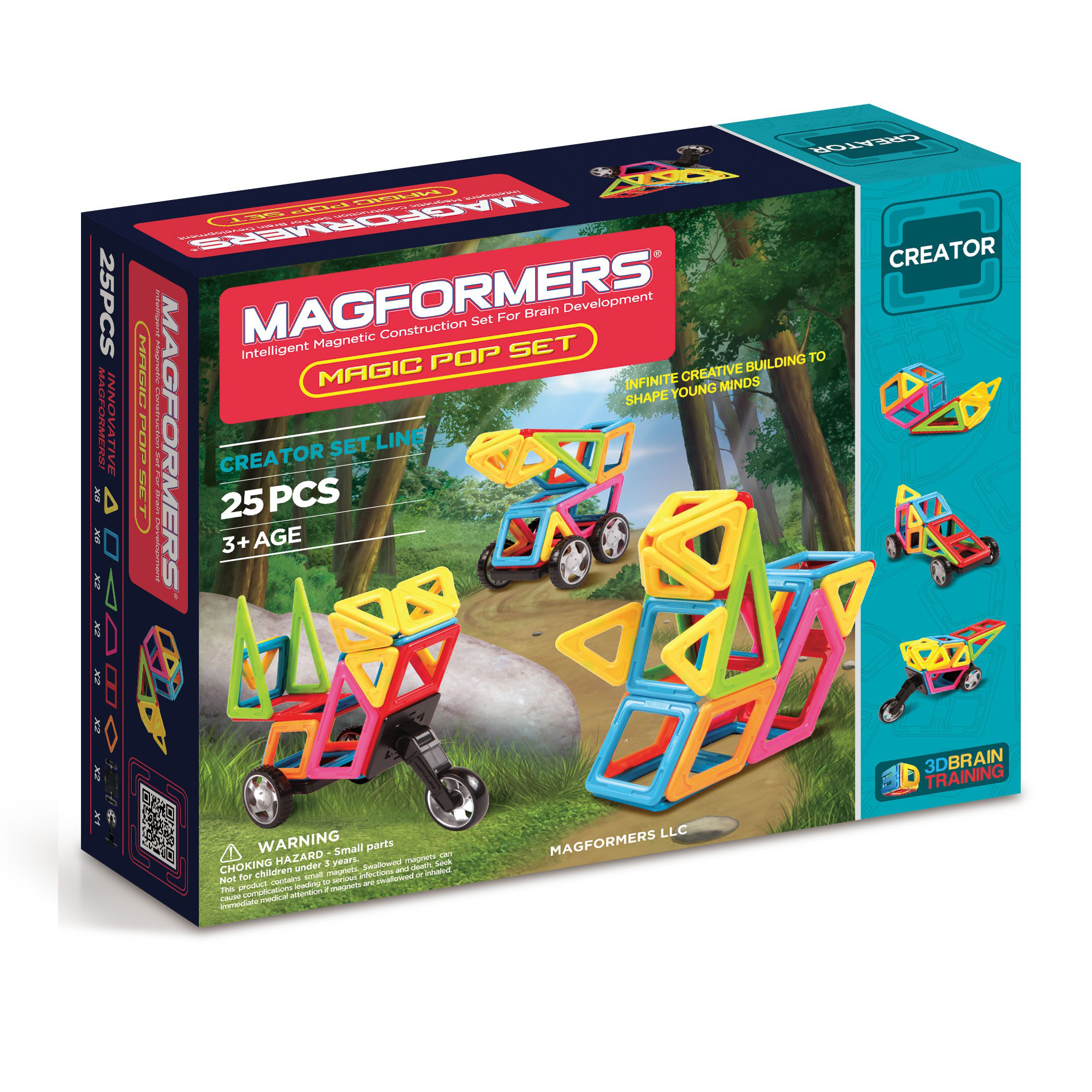 Магнитный конструктор Magic Pop, 25 деталей