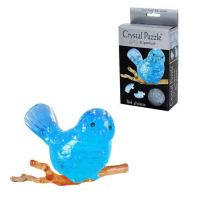 Кристальный 3D-пазл "Голубая птичка", 48 элементов