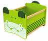 Ящик для хранения игрушек "Бегемот", зеленый