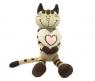 Мягкая игрушка "Кот Полосатик с сердцем", 33 см