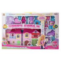 Игровой набор Happy Family - Кукольный дом с мебелью (свет, звук)