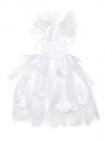 Карнавальный наряд - Белое платье с крыльями бабочки, 4-6 лет