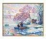 Картина-раскраска по номерам "Горное озеро зимой"