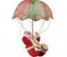 Музыкальная игрушка "Дед Мороз на парашюте" (движение), 28 см