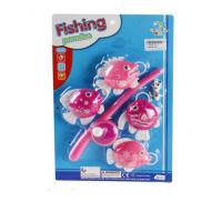 Игровой набор "Рыбалка" с крючком, розовый