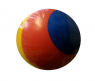 Мяч с полосками, красно-синий, 15 см