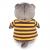 Мягкая игрушка "Басик в полосатой футболке с пчелой", 30 см
