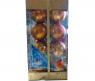Подарочный набор из 16 новогодних шаров, оранжевый, 6 см