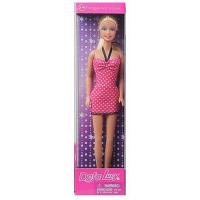 Кукла Lucy в розовом летнем платье в горошек
