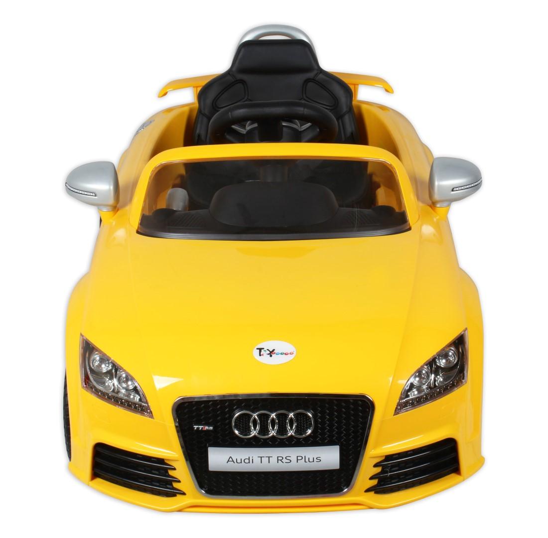 Электромобиль р/у Audi TT RS (на аккум., свет, звук), желтый