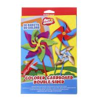 Цветной мелованный картон Artberry, формат В5, 10 листов