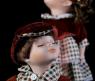 Набор из 2 коллекционных керамических кукол "Парочка поцелуйчик. Венера и Антон", 30 см