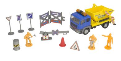 Игровой набор Roadsterz "Строительная команда" с желтым грузовиком